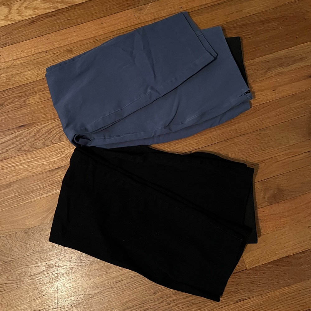 2 pairs of straight leg crop dress pants